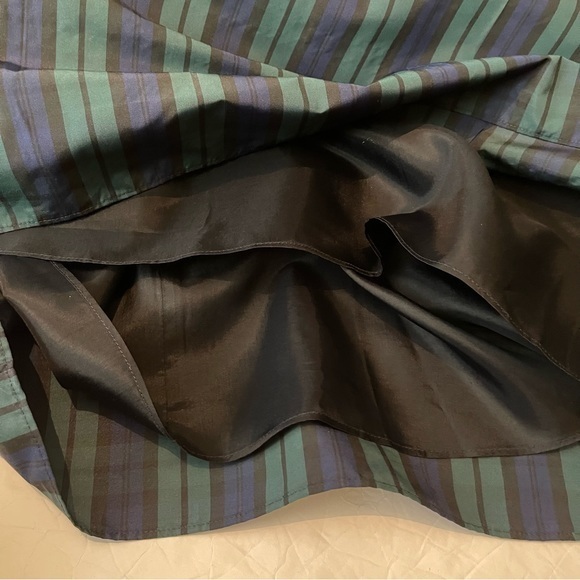 Vineyard Vines Strapless Plaid Stripe Velvet Holiday Party Event Dress NWT - Picture 7 of 12